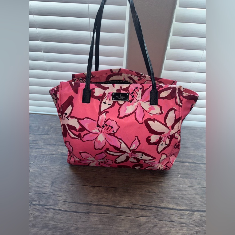 Kate Spade Vibrant Pink Floral Tote - Picture 3 of 16